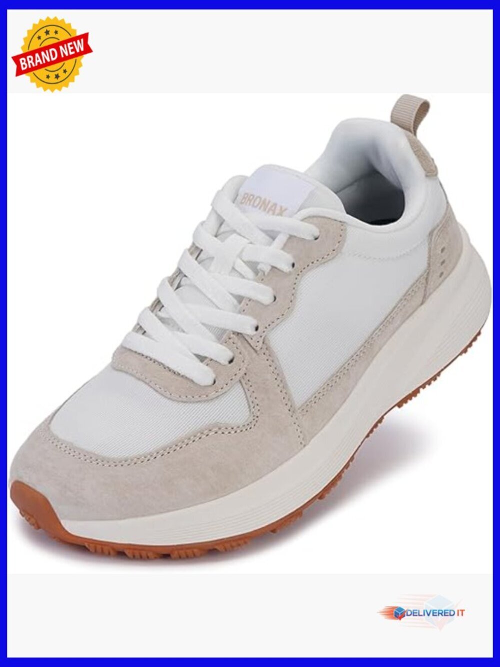 Wide Toe Box Athletic Sneakers Suede Classic Design Lace Up